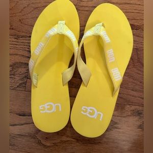 UGG Yellow Flip Flops